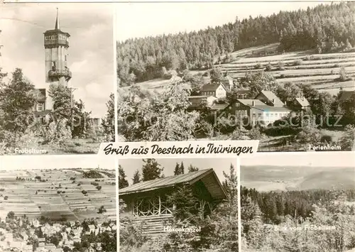 AK / Ansichtskarte  Deesbach Froebelturm Ferienheim Hasenkanzel Panorama Deesbach