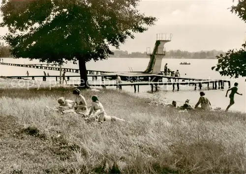 AK / Ansichtskarte  Mirow Freibad am Mirower See Mirow