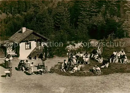 AK / Ansichtskarte  Steinbach_Langenbach_Schleusegrund Naturtheater Deutsch Sowjetische Freundschaft Auffuehrung Gasparone 