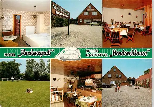 AK / Ansichtskarte  Norddeich__Norden_Nordseebad Motel Nordseegruss und Gaststaette Nordseeklause 
