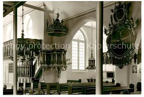 AK / Ansichtskarte 73865099 Glueckstadt Ev.-luth. Stadtkirche Innenansicht Kanzel Glueckstadt