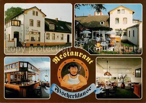 AK / Ansichtskarte 73865108 Stavenhagen Restaurant Fischerklause Gastraum Terrasse Stavenhagen