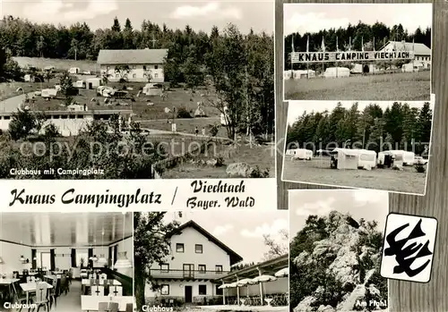 AK / Ansichtskarte  Viechtach_Bayerischer_Wald Knaus Campingplatz im Bayerischen Wald Clubhaus Felsen Am Pfahl Viechtach_Bayerischer