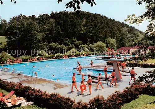 AK / Ansichtskarte  Nastaetten_Taunus Freibad Waldschwimmbad Nastaetten_Taunus