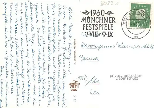 AK / Ansichtskarte 73865175 Muenchen Eucharistischer Weltkongress Muenchen 1960 Hochaltar auf der Theresienwiese Muenchen