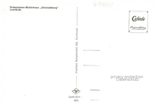 AK / Ansichtskarte 73865186 Lemfoerde Diakonissen Mutterhaus Altvandsburg Lemfoerde