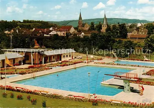 AK / Ansichtskarte  Rosbach_Sieg Schwimmbad Rosbach Sieg