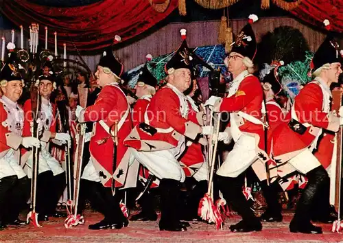 AK / Ansichtskarte  Koeln__Rhein Die Roten Funken beim traditionellen Stippe Foettche 