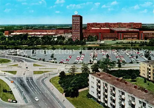 AK / Ansichtskarte  Wolfsburg Blick auf das VW-Werk Autoindustrie Berliner Ring Wolfsburg