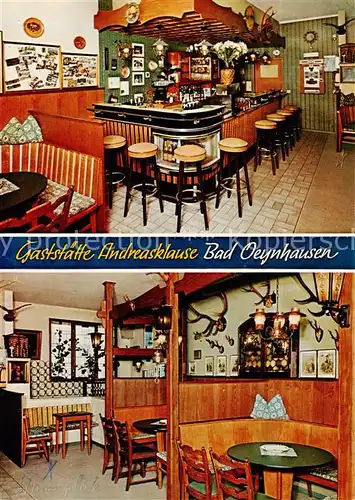 AK / Ansichtskarte 73865228 Bad_Oeynhausen Gaststaette Andreasklause Gastraum Theke Bad_Oeynhausen