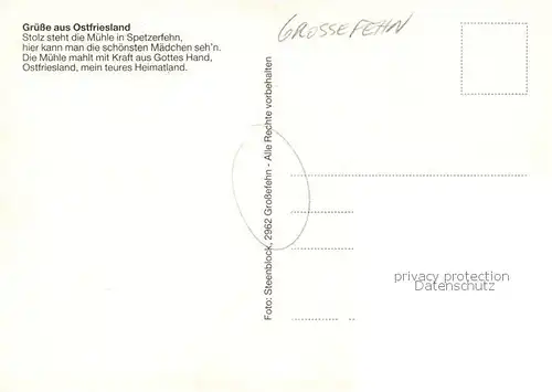 AK / Ansichtskarte  Spetzerfehn Windmuehle Spetzerfehn