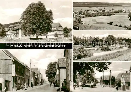 AK / Ansichtskarte  Crawinkel FDGB Erholungsheim Am Kienberg Karl Marx Strasse Panorama Ernst Thaelmann Strasse Crawinkel