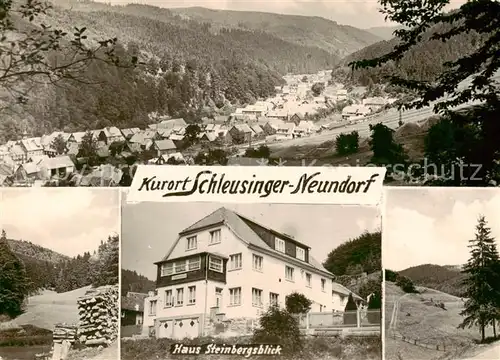 AK / Ansichtskarte  Schleusingerneundorf Panorama Hotel Haus Steinbergsblick Schleusingerneundorf