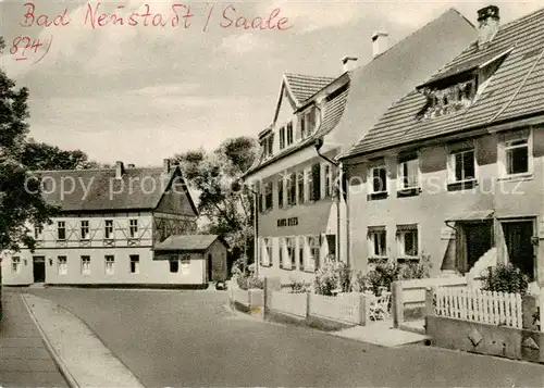 AK / Ansichtskarte  Bad_Neustadt Neuhausstrasse mit Pensionen Bad_Neustadt