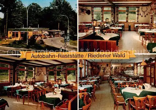 AK / Ansichtskarte 73865275 Hausen_Wuerzburg Autobahn Raststaette Riedener Wald Restaurant Hausen Wuerzburg