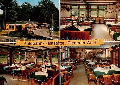 AK / Ansichtskarte  Hausen_Wuerzburg Autobahn Raststaette Riedener Wald Restaurant Hausen Wuerzburg