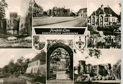 AK / Ansichtskarte 73865286 Linn__Krefeld Kurkoelnische Landesburg Burghof 