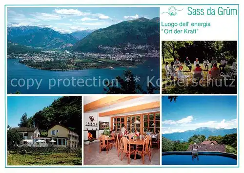 AK / Ansichtskarte  San_Nazzaro_Lago_Maggiore Panorama Sass da Gruem Luogo dell energia Ort der Kraft San_Nazzaro_Lago_Maggiore