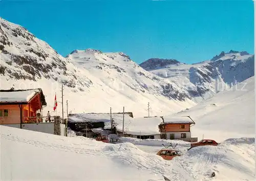 AK / Ansichtskarte  Juf_Avers_GR Berggasthaus Edelweiss Wintersportplatz Alpen 
