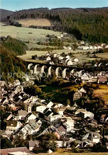 AK / Ansichtskarte  Willingen_Sauerland Panorama Heilklimatischer Kurort Naturpark Diemelsee Viadukt Willingen_Sauerland