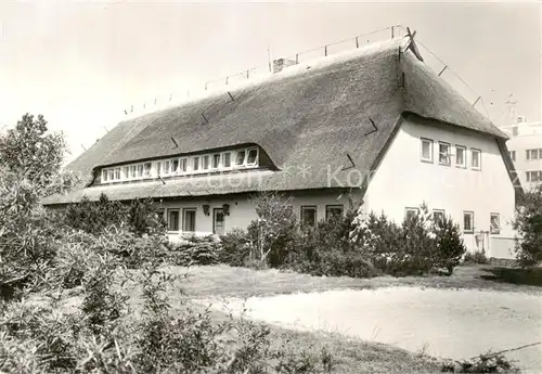 AK / Ansichtskarte  Ahrenshoop_Ostseebad Betriebserholungsheim Kombinat VEB Chemische Werke Buna Gaststaette Duenenhaus Ahrenshoop_Ostseebad