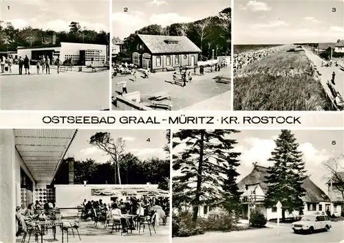 AK / Ansichtskarte  Graal-Mueritz_Ostseebad Broiler Gaststaette Milchbar Seestern Strandpromenade Broiler Gaststaette Terrasse Teilansicht Graal-Mueritz_Ostseebad