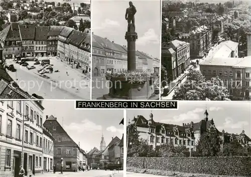 AK / Ansichtskarte 73865345 Frankenberg__Sachsen Marktplatz Brunnen Ortsansichten 