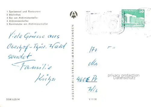 AK / Ansichtskarte  Oberhof__Thueringen FDGB Erholungsheim Fritz Weineck Speisesaal Bibliothek Bar Alchimistenkeller Kaminstube 