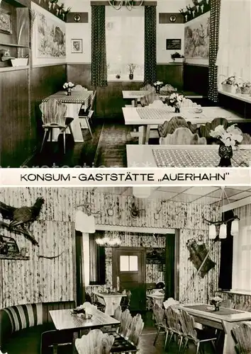 AK / Ansichtskarte 73865352 Rohrbach_Weimar Konsum Gaststaette Auerhahn Rohrbach Weimar