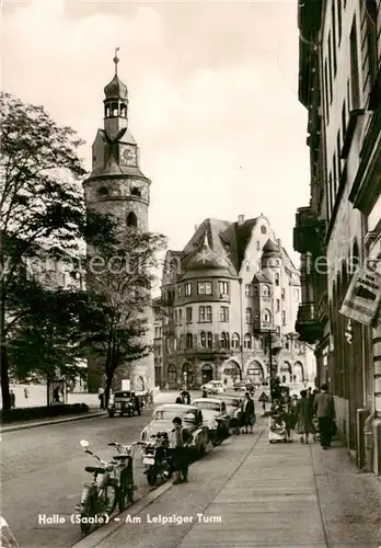 AK / Ansichtskarte  Halle_Saale Am Leipziger Turm Halle_Saale