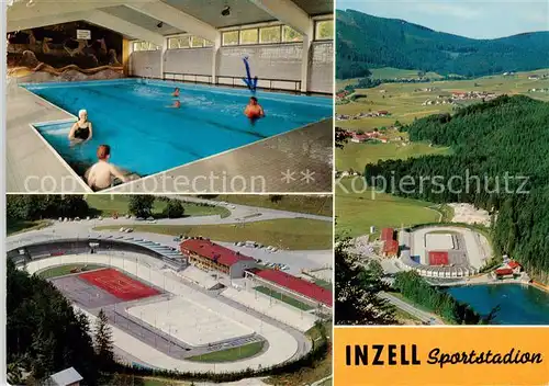 AK / Ansichtskarte 73865377 Inzell Eissportstadion Hallenbad Panorama Inzell