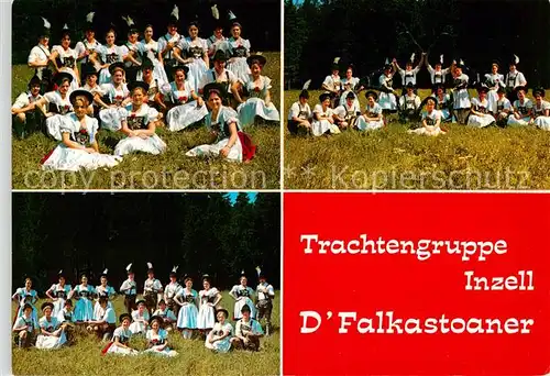 AK / Ansichtskarte 73865378 Inzell Trachtengruppe D'Falkastoaner Inzell