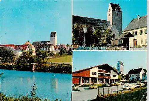 AK / Ansichtskarte  Neukirchen_Ostrong Teilansicht Kirche Marktplatz Neukirchen_Ostrong