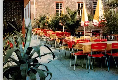 AK / Ansichtskarte  Marburg_Lahn Cafe Konditorei Fritz Terrasse Marburg_Lahn