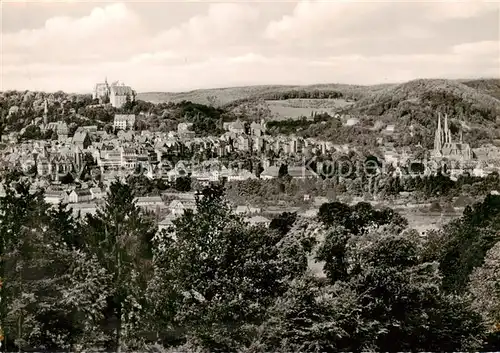 AK / Ansichtskarte  Marburg_Lahn Panorama Marburg_Lahn