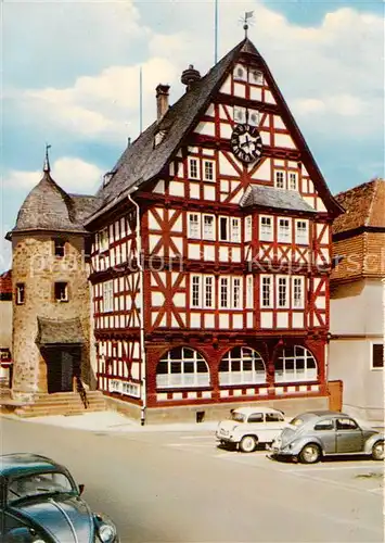 AK / Ansichtskarte  Kirchhain_Hessen Rathaus Kirchhain Hessen