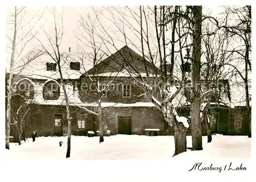 AK / Ansichtskarte  Marburg_Lahn Historisches Wirtshaus an der Lahn Marburg_Lahn