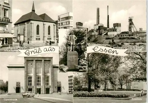 AK / Ansichtskarte  Essen__Ruhr Marktkirche Zeche Opernhaus Saalbau 