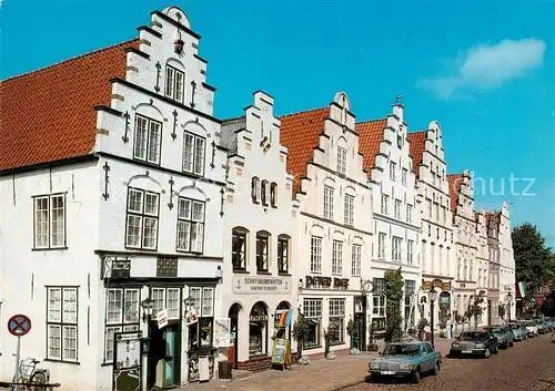 AK / Ansichtskarte  Friedrichstadt_Eider die Hollaenderstadt an Eider und Treene Giebelhaeuser am Markt Friedrichstadt_Eider