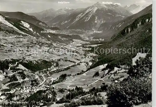 AK / Ansichtskarte  Tiefencastel_GR Panorama Albulatal Alpen 