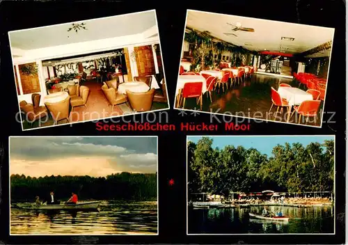AK / Ansichtskarte 73865507 Spenge Seeschloesschen Huecker Moor Bootsverleih Café Tanzlokal Spenge