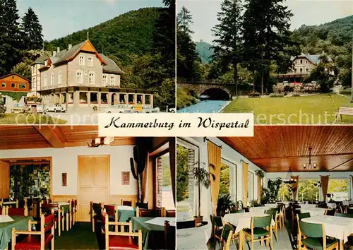 AK / Ansichtskarte 73865538 Ruedesheim_am_Rhein Gasthaus Kammerburg im Wispertal Restaurant 