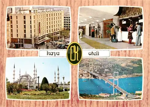 AK / Ansichtskarte 73865551 Istanbul_Constantinopel_TK Hotel Kaya Oteli Rezeption Moschee Bruecke Bosporus 