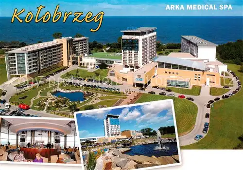 AK / Ansichtskarte 73865577 Kolobrzeg_Kolberg_Ostseebad_PL Arka Medical Spa Hotel Ferienanlage Luftaufnahme 