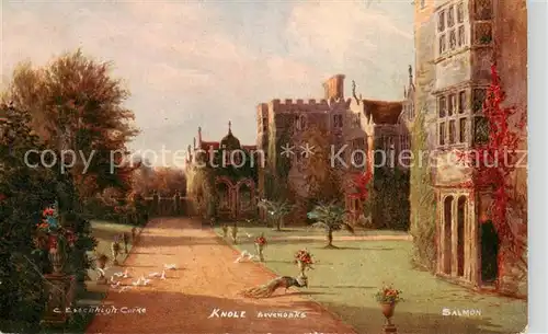 AK / Ansichtskarte  Sevenoaks__UK Knolw Country House Printing Kuenstlerkarte 