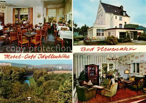 AK / Ansichtskarte 73865626 Bad_Neuenahr-Ahrweiler Café Idyllenhoehe Gastraum Panorama Bad_Neuenahr-Ahrweiler