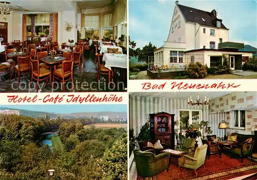 AK / Ansichtskarte  Bad_Neuenahr-Ahrweiler Café Idyllenhoehe Gastraum Panorama Bad_Neuenahr-Ahrweiler