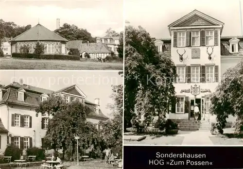 AK / Ansichtskarte 73865634 Sondershausen_Thueringen HOG zum Possen Gaststaette Sondershausen Thueringen