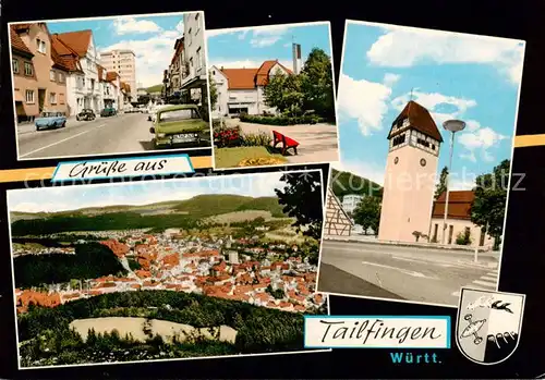 AK / Ansichtskarte  Tailfingen_Albstadt Ortsansichten Kirche Panorama Tailfingen_Albstadt