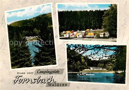 AK / Ansichtskarte 73865647 Fornsbach_Murrhardt Campingplatz am Waldsee 